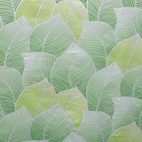 Штора для ванной Доляна «Листья», 180×180 см, EVA