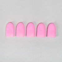 Напальчники для снятия гель-лака, силиконовые, 5 шт, цвет МИКС