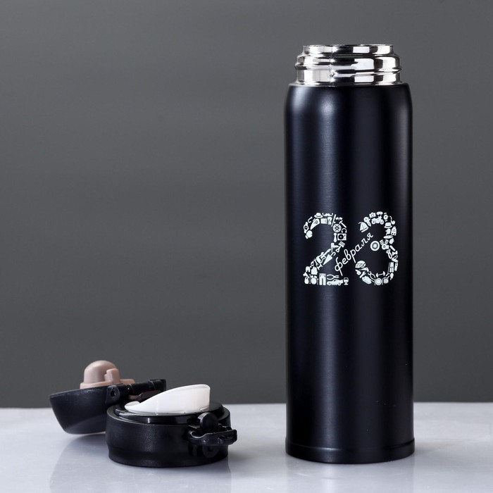 Термос для чая, кофе, 420 мл, Топ "Мастер К. 23", сохраняет тепло 8 ч, 7 х 26 см