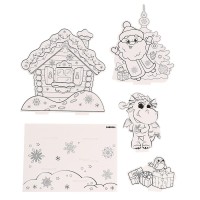 Набор для творчества 3 в 1 « 3D-раскраска. Весёлый праздник»