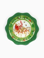 Тарелка новогодняя плоская «Тройка», d=20 см