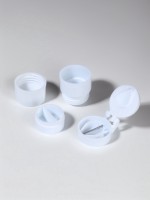 Таблетница с таблеторезкой, d = 4×6.5 см, цвет белый