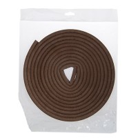 Уплотнитель резиновый ТУНДРА, профиль D, размер 9х8 мм, коричневый, в упаковке 10 м