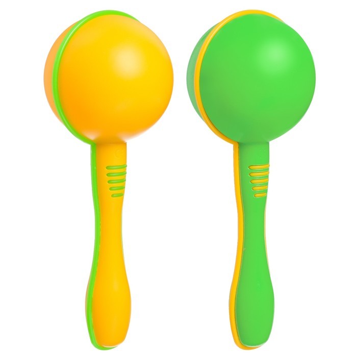 Набор погремушек Крошка Я «Перкуссионные маракасы», шейкеры, 2 шт., МИКС