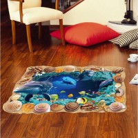 Интерьерная наклейка 3Д TAKE IT EASY «Дельфины», на стену, 90×60 см, влагостойкая, ПВХ