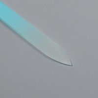 Пилка стеклянная для ногтей, 9 см, в чехле, МИКС