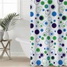 Штора для ванной Доляна «Круги», 180×180 см, PEVA