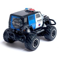 Машинка на пульте управления «Джип. Полиция», работает от батареек, цвет чёрный