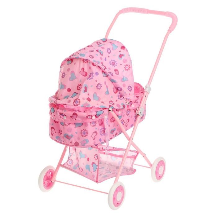 Коляска для кукол с корзиной, универсальная, металлический каркас