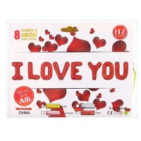 Воздушный шар фольгированный 16" «Я люблю тебя», прописные буквы, цвет золотой