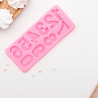 Молд «Цифры», 17,5×7,6 см, цвет МИКС