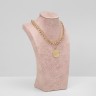 Бюст для украшений QF, 14.5×9×24.5, h=24.5 см, розовый