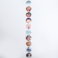 Наклейки   в рулоне "Европейский Новый год", 500 шт,3,8 х 3,8 см