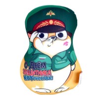 Игрушка антистресс "С днем защитника Котечества!"
