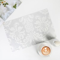 Салфетка сервировочная на стол «Абстракция», 45×30 см, цвет белый