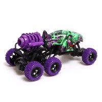 Джип радиоуправляемый MONSTER, 1:16, эффект дыма, световые эффекты, работает от аккумулятора, цвет оранжевый