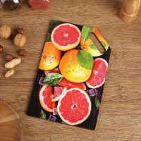Доска разделочная "Сочный грейпфрут"  27х18 см