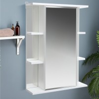 Зеркало – шкаф для ванной комнаты «Герда 50», правый, 500×732×175 мм, цвет белый