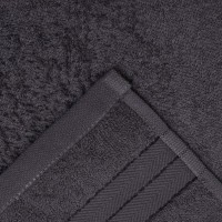 Полотенце махровое Love Life "Basic" 30*50 см, темно-серый, 100% хл, 450 гр/м2