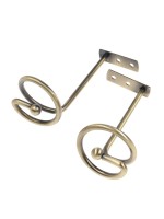 Крючок - держатель для штор на стену CAPPIO KS044, металлический, цвет бронза, 2 шт.