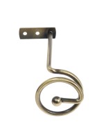 Крючок - держатель для штор на стену CAPPIO KS044, металлический, цвет бронза, 2 шт.