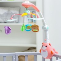 Мобиль музыкальный «Мишка. Зоопарк», проектор, пульт, цвет МИКС