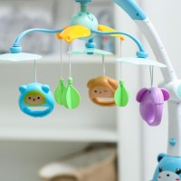 Мобиль музыкальный «Мишка. Зоопарк», проектор, пульт, цвет МИКС