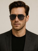 Очки солнцезащитные OneSun, UV 400, линза 5.5×6 см, дужка 11.5 см, ширина 15 см, серые