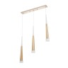 Светильник BayerLux подвесной "Амадеус" 3хLED 18Вт 4000К золото 50х4х30-180см