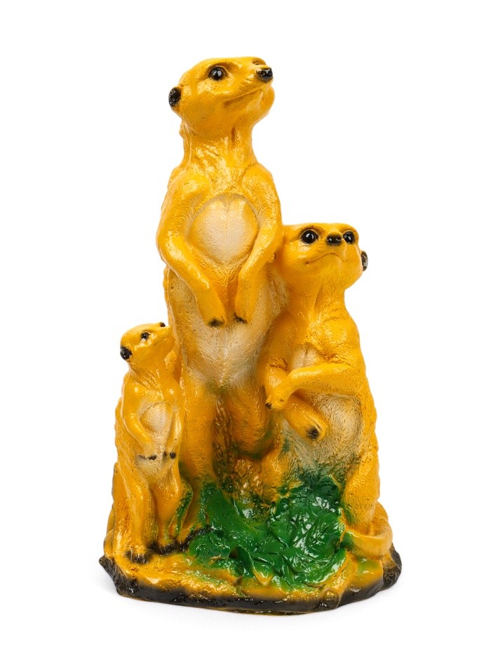 Садовая фигура из гипса «Суррикаты», 36.5×14×22 см