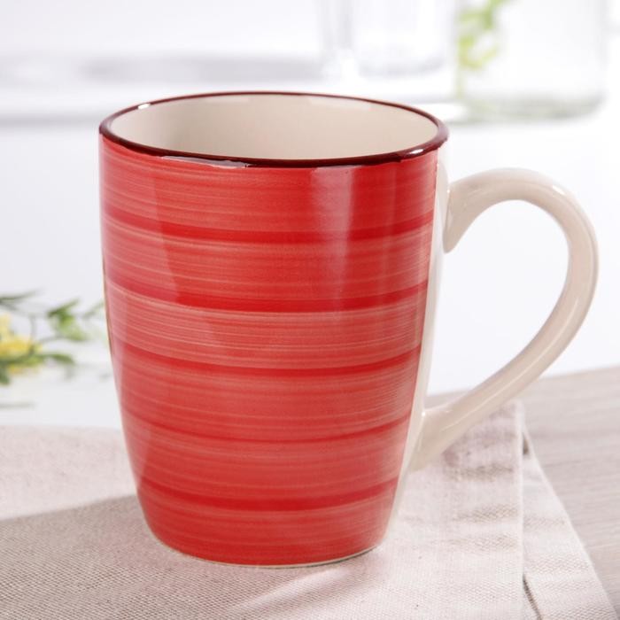 Кружка Доляна «Морской мир», 360 мл, цвет бордовый