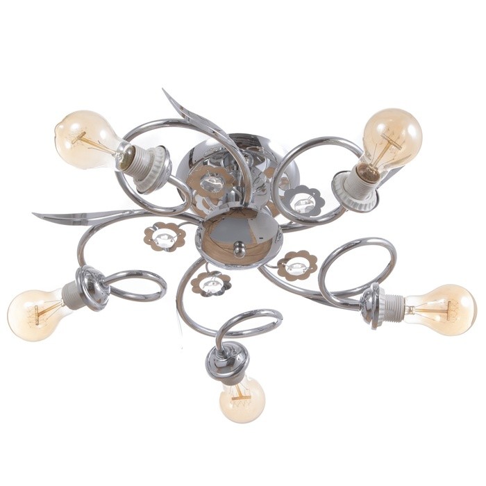 Люстра "Виола" бп 5х40Вт Е27 Хром МОДЕЛЬ: 2612379