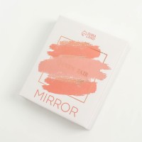 Зеркало настольное, двустороннее, с увеличением, зеркальная поверхность 8,8 × 12,2 см, цвет чёрный