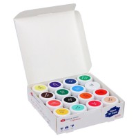 Краска по ткани, набор, 16 цветов, 15 мл, «Я - Художник!» (акриловая на водной основе)