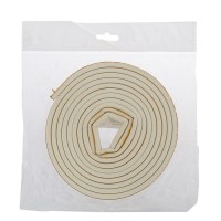 Уплотнитель резиновый ТУНДРА, профиль Р, размер 5.5х9 мм, белый, в упаковке 6 м