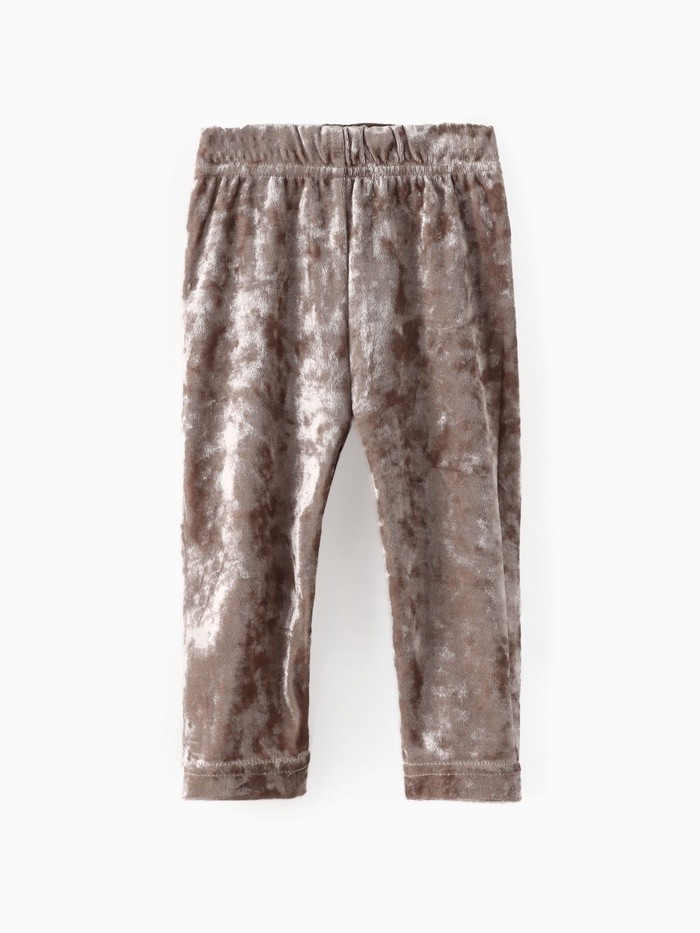 Лосины Крошка Я «Бархат», рост 86-92 см, бежевые