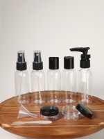 Набор для хранения, в чехле, 9 предметов, прозрачный, чёрный