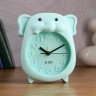 Часы - будильник «Слонёнок», с подвесом, дискретный ход, 14.5×5×16.5 см, d-10.5 см, АА