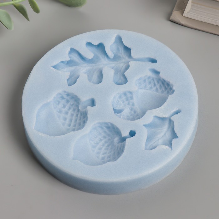 Молд "Желуди" от 3х2 см до 5,5х3,5 см МИКС