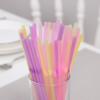 Трубочки одноразовые для коктейля, 0,5×21 см, 50 шт, с гофрой, цвет МИКС