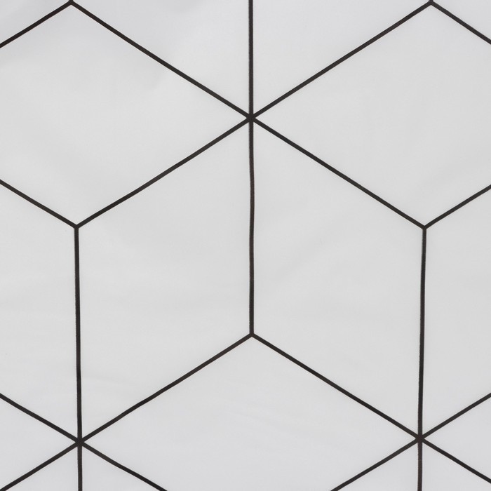 Штора для ванной SAVANNA Secret, 180×180 см, EVA, белая