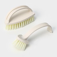 Щётка утюжок для уборки двойная Raccoon Breeze, 2 шт., 18.5×5.8×8.5 см, ворс 2.7 см, молочная