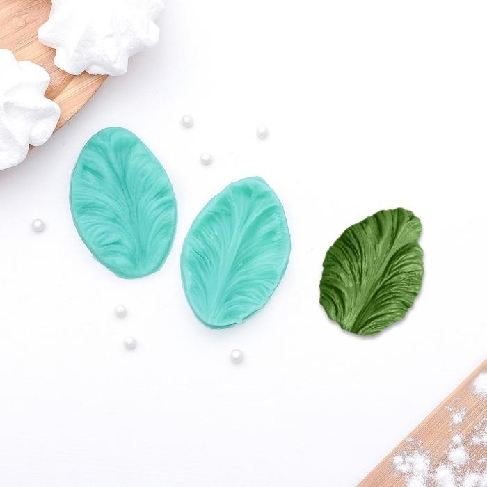 Молд «Лист тропических растений», 2 части, 6,5×4×2,3 см, цвет МИКС