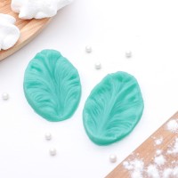 Молд «Лист тропических растений», 2 части, 6,5×4×2,3 см, цвет МИКС