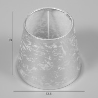 Абажур E27 серебро 15х15х13см