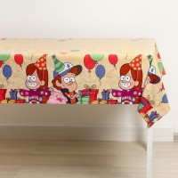 Скатерть одноразовая праздничная 120×180 см, 35 мкр, Гравити Фолз