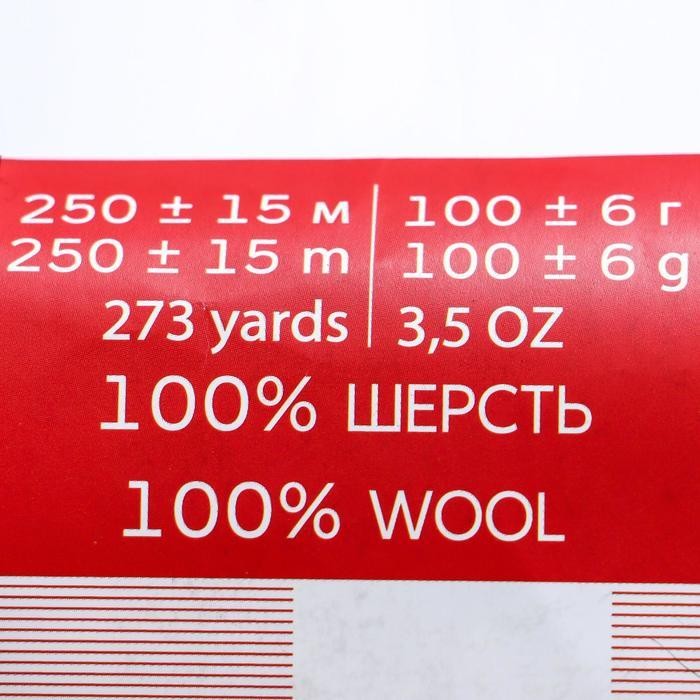 Пряжа "Деревенская" 100% шерсть 250м/100гр (516-персидская сирень)