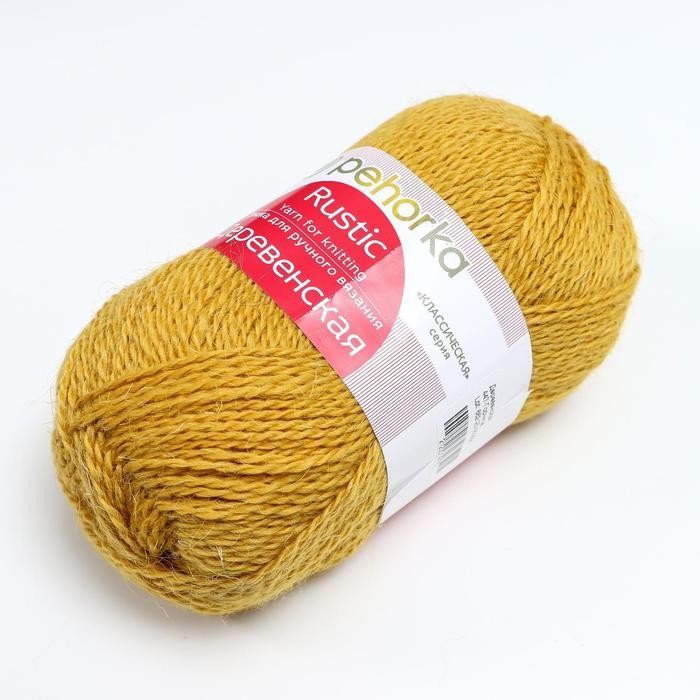 Пряжа "Деревенская" 100% шерсть 250м/100гр (516-персидская сирень)