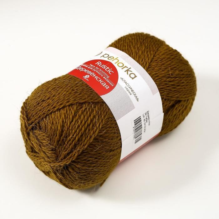 Пряжа "Деревенская" 100% шерсть 250м/100гр (516-персидская сирень)