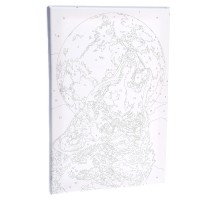 Картина по номерам на холсте с подрамником «Одинокий волк», 20х30 см